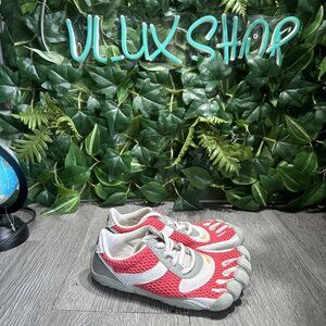 Vibram Fivefingers Shoes Girls 13- 13.5/ JR 32Pink White Lace Up G333 Speed Kids